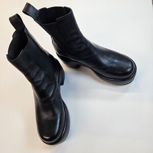 Everlane The Puffa Boot Black Sz 10.5 Chelsea Ankle 3.25" Chunky Platform NWOB